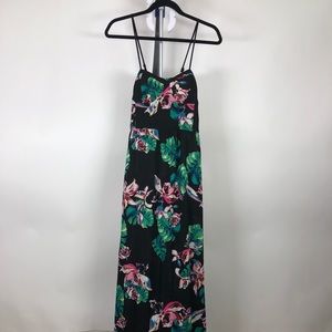 Tropical Print Maxi Dress